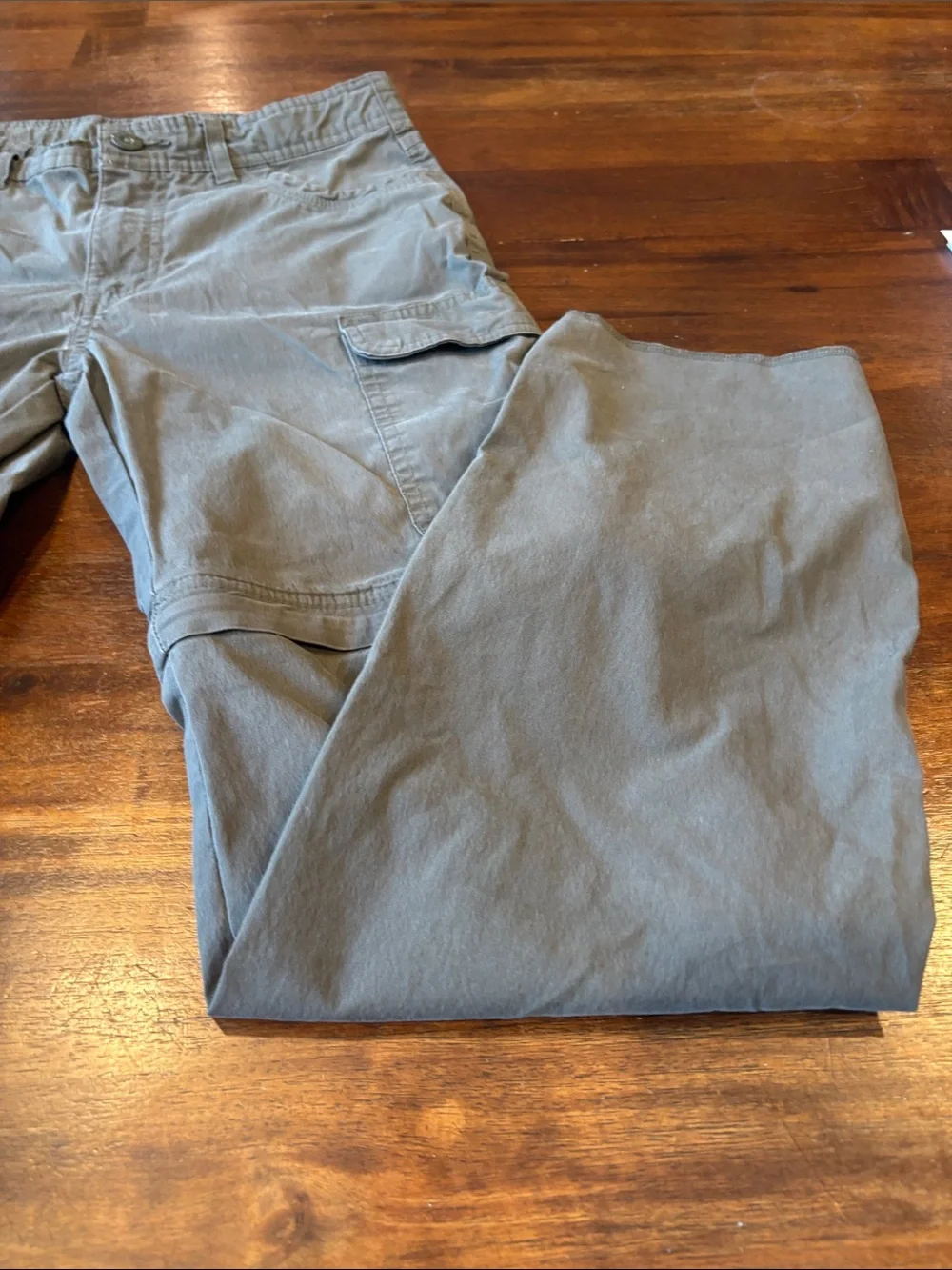 Boy Scout Boys Olive Green Zip-Off Cargo Pants. Youth Size 12